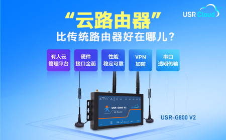 多网口4G工业“云路由器”USR-G800 V2，户外快速入网+远程网络运维