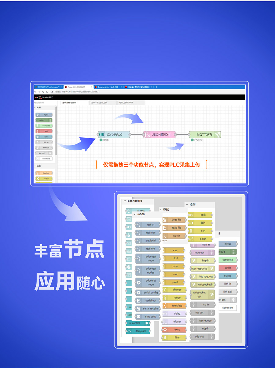 物联网控制器-工业网关M300：它是图形化编程PLC